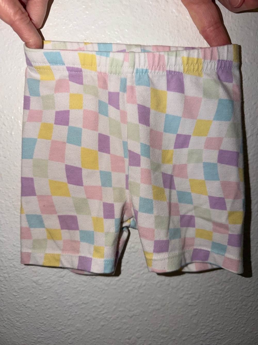 Garanimals Pastel Checkerboard Shorts - Pink, Yellow, Blue, Purple, Green